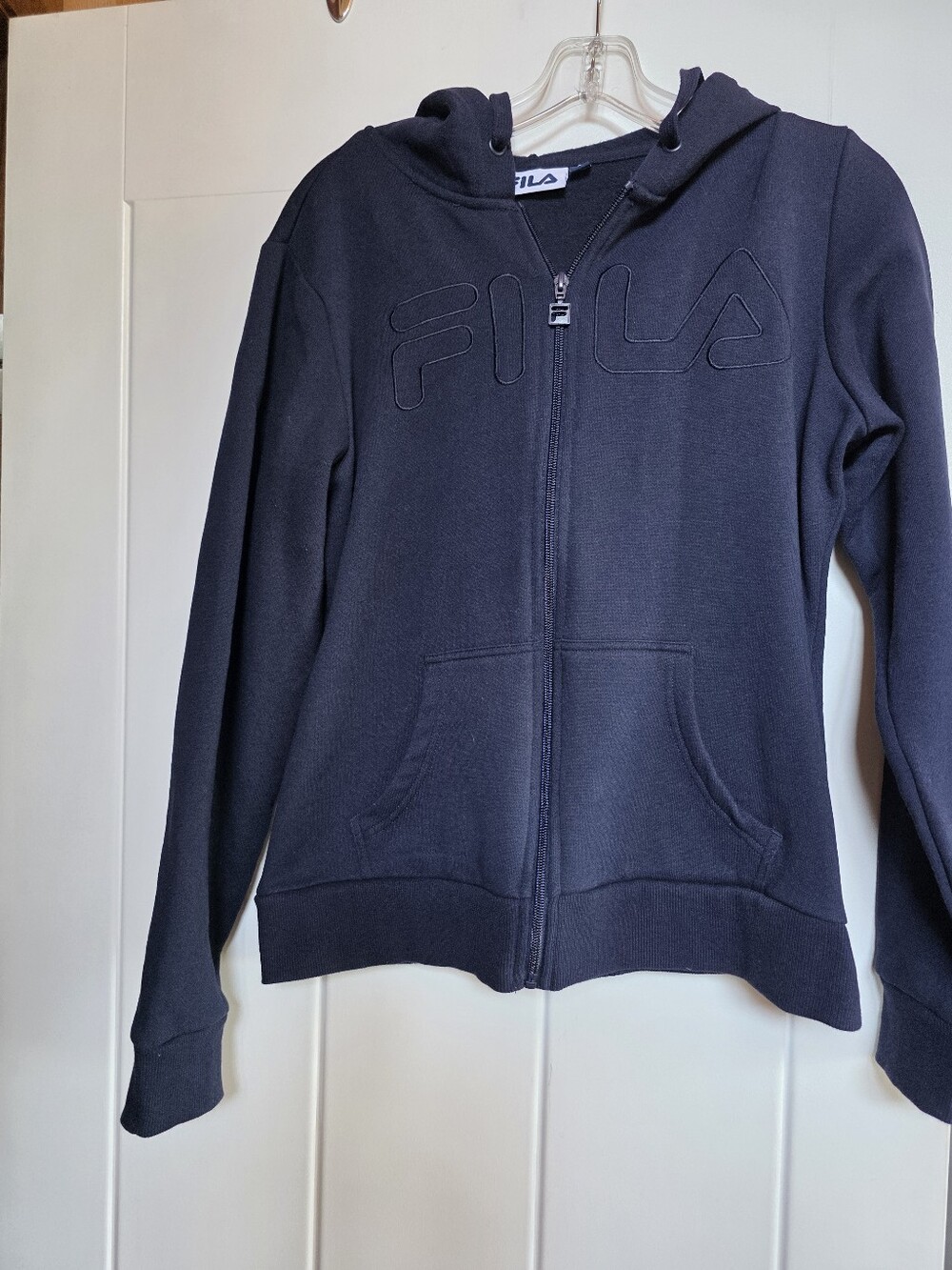 Fila Kids Navy Hooded Zip-Up Sweatshirt
